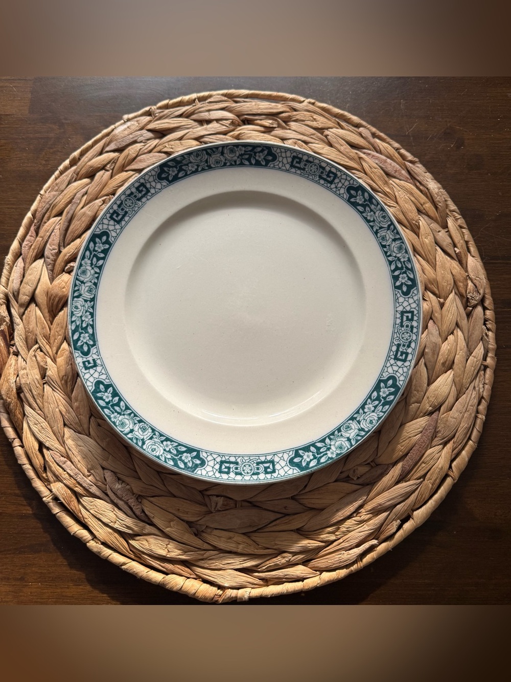 🦋Vintage Rheims Crown Semi-Porcelain W-Adam’s & Sons England Plate🦋